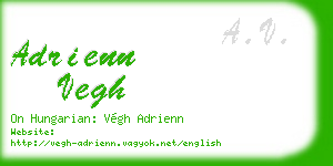 adrienn vegh business card